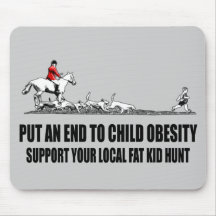Hilarious fat kid mouse pad