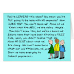 Hilarious Group  Co-Worker Leaving Card