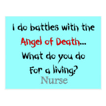 Hilarious Nurse T-Shirts and Gifts Post Cards