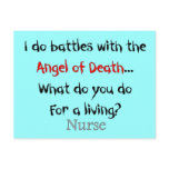 Hilarious Nurse T-Shirts and Gifts postcards