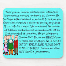 Hilarious Retirement Card--From The Gang! Mousepad