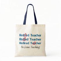 Hilarous Retired Teacher Gifts Canvas Bag