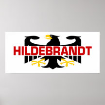 Hildebrandt Surname Posters