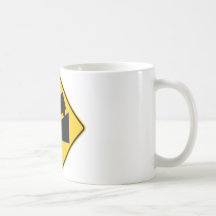 Hill or Steep Grade Warning Highway Sign Coffee Mug