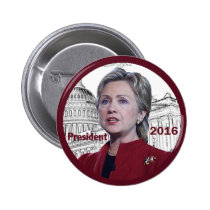 Hillary 2016 Button buttons