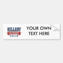 HILLARY 2016 CERTIFIED RIBBON -.png Bumper Stickers