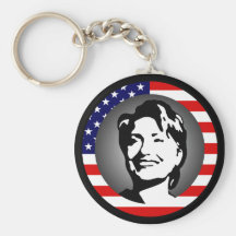 hillary clinton 08. us flag. key chains
