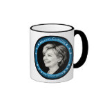 hillary clinton : blue rays : coffee mugs