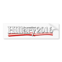 Hillary Clinton for President 2016 Bumper Stickers