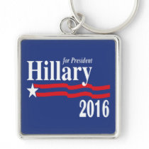 Hillary Clinton For President 2016 Keychain