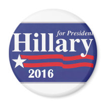 Hillary Clinton for President 2016 Refrigerator Magnets