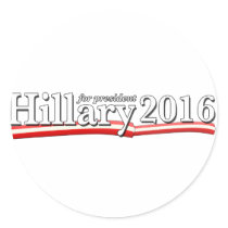 Hillary Clinton for President 2016 Round Sticker