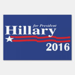 Hillary Clinton For President 2016 Yard Sign
