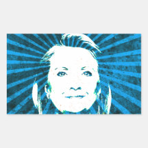 Hillary Clinton pour le président 2016 Autocollant En Rectangle
