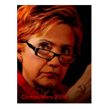 Hillary Marx Clinton Post Card