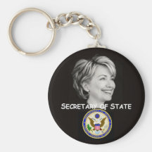 Hillary State Keychain