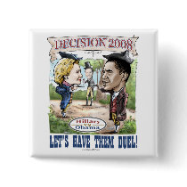 Hillary vs. Obama Button 