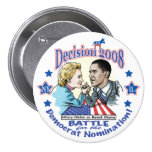 Hillary vs. Obama Button 