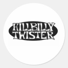 Hillbilly Twister Round Sticker