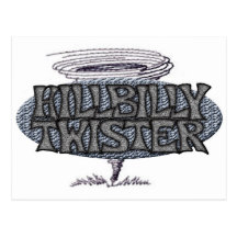 Hillbilly Twister Tornado Postcard