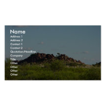 Hills Made Almost Entirely Of Rounded Rocks, Near Business Card Templates