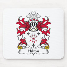 Hilton Family Crest Mouse Mats