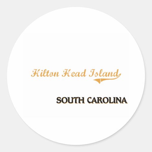 Hilton Head Island South Carolina Classic Round Stickers