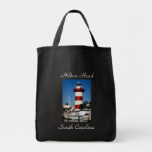 Hilton Head, SC  Harbour Town Lighthouse Tote Bag