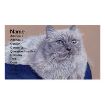 Himalayan Cat Business Cards