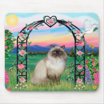 Himalayan Cat - Rose Arbor Mouse Pads