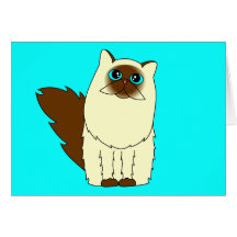 Himalayan Persian Cat Greeting Card