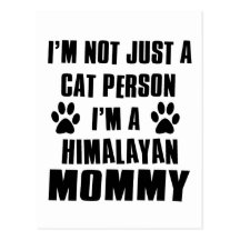 Himalayan shirts Cat Design Post Cards