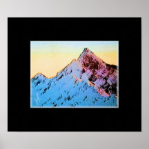 Himalayas mountain peak art on canvas print