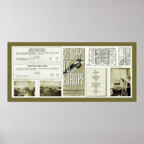 Hindenburg Brochure Vintage Photos Print