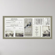 Hindenburg Vintage Travel Brochures Print