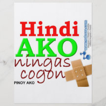 Hindi Ako Ningas cogon Pinoy Ako Flyer Design