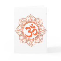 HINDU - BUDDHA SYMBOLS OM,OHM CARD