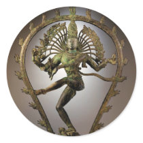 Hindu Deity Shiva Tamil the Destroyer Transformer Round Stickers