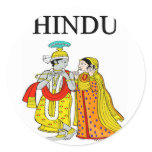 HINDU design Round Stickers