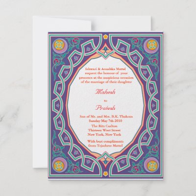 Hindu Wedding Invitations Cards on Hindu Muslim Indian Wedding Or Mehndi Invitation By Funny Tshirt