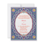 Hindu Muslim Indian Wedding or Mehndi Invitation