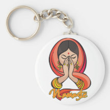 Hindu Namaste Keychain