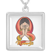 Hindu Namaste Personalized Necklace