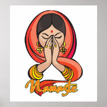 Hindu Namaste Print