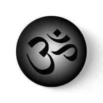 Hindu OM - Meditation Symbol Button