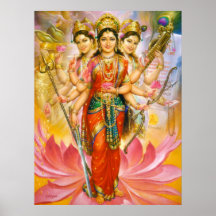 Hindu Three Goddesses Canvas Print