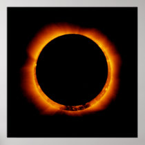 Hinode Observes an Annual Solar Eclipse Posters