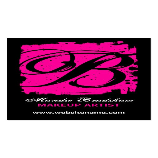 Hip and Bold Monogram Business Cards