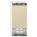 Hip and Chic Animal Print: Blue rack cards