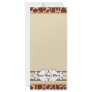 Hip and Chic Animal Print: Orange Rack Card Template